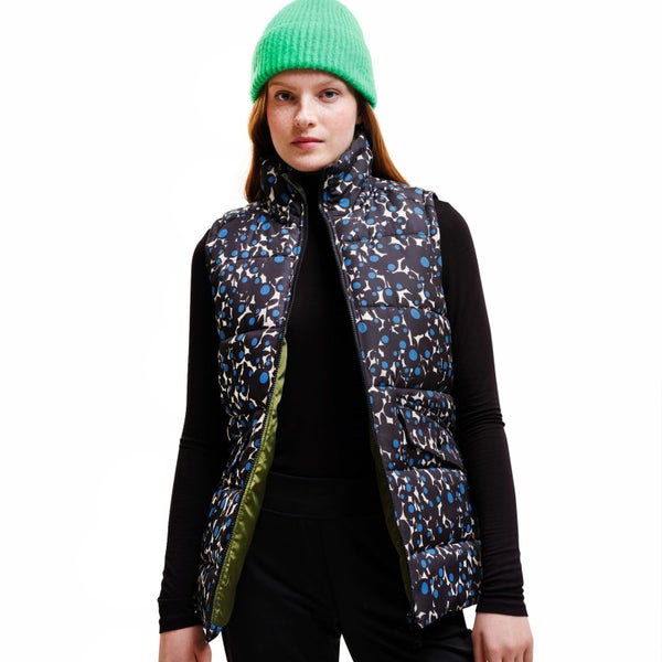Regatta Womens Orla Kiely Printed Padded Gilet - Berry Bubble Blue - 8 Carousel 4