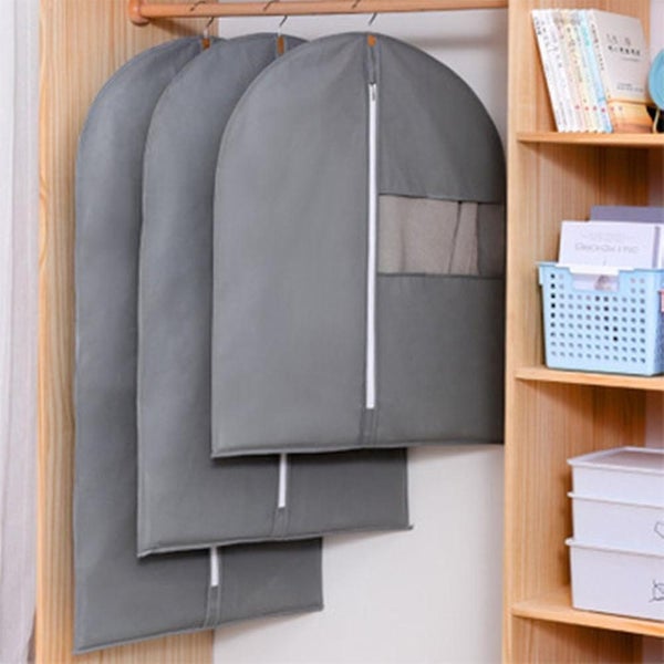 Set Of 5 Hanging Garment Bags For Storage Breathbale Suit Cover For Closett Dust Carousel 5