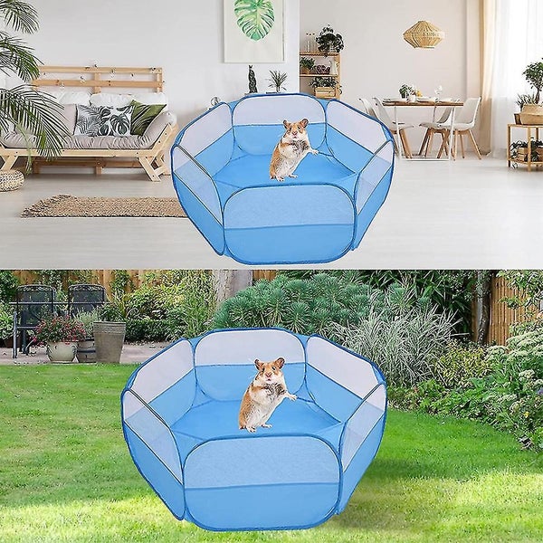 Small Animals Cage Tent, Breathable Pet Playpen Pop Open Outdoor/ Indoor Exercis Carousel 4