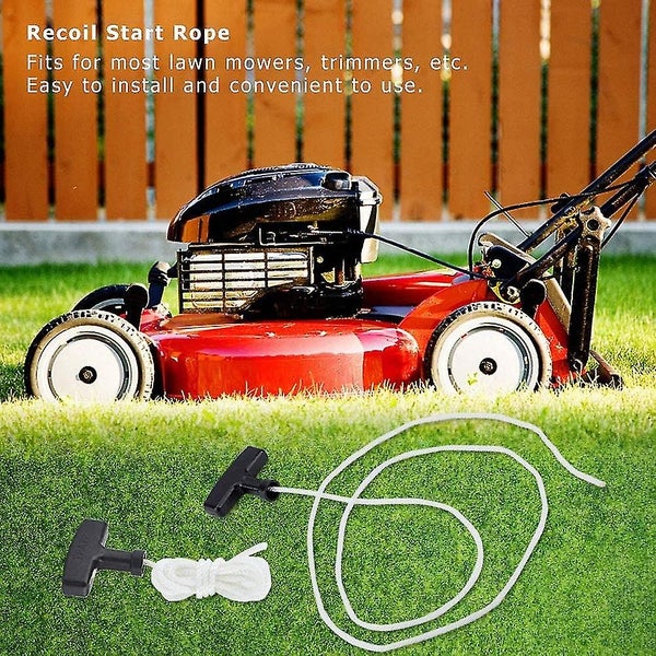 Lawn Mower Recoil Start Rope - Pack of 2 - Replacement Pull Cord for Starting Carousel 5