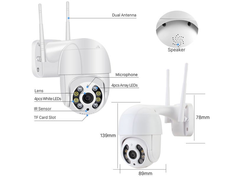 Smart WiFi IP Camera (Over Stocked) Carousel 12