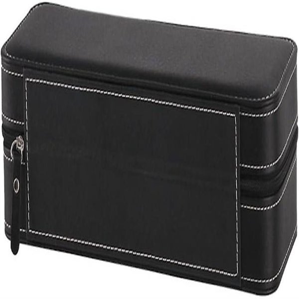 Zippered Watch Box Luxury Pu Leather Jewelry Collection Gift Holder Storage Orga Carousel 2