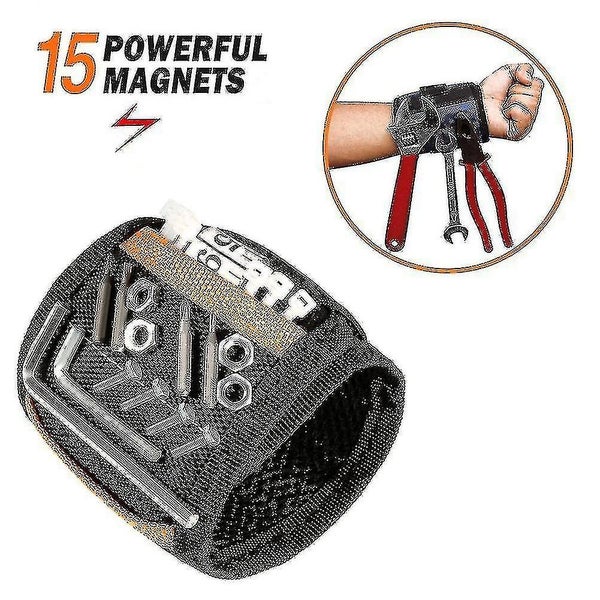 Magnetic Wristband With 10/15pcs Strong Magnets Screw Drill Bits Holder Electric Carousel 2