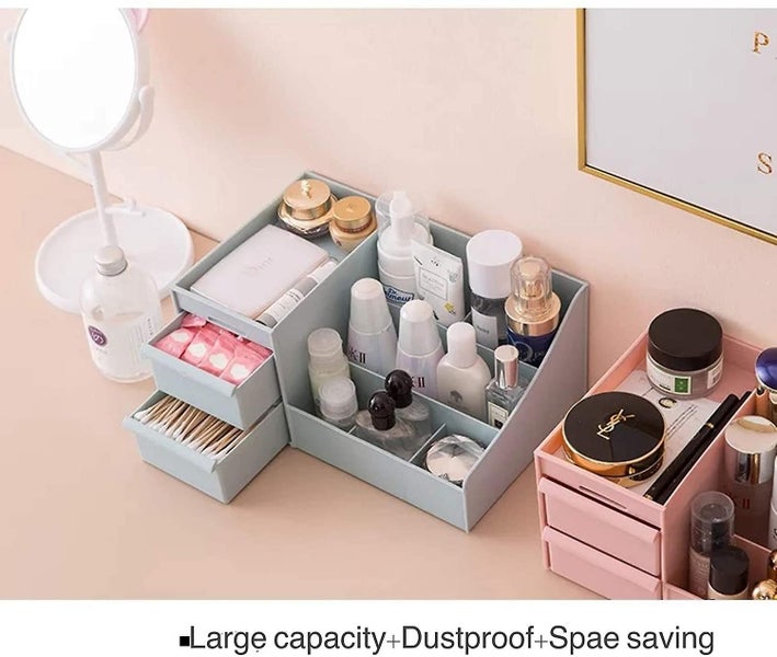 Makeup Organizer With Drawers Countertop Organizer For Cosmetics, Vanity Holder Carousel 5