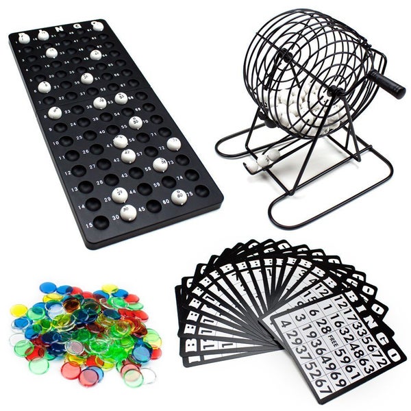 PTN Desktop Bingo Game With Cards And Board Shake & Roll Machine Bingo Cage Carousel 1