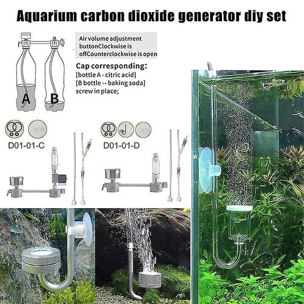 Aquarium Diy Co2 Generator System Kit With Solenoid Valve Bubble Counter For Pla Carousel 2