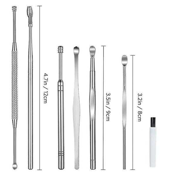 Ear Pick Earwax Removal Kit - 7 Pcs Ear Cleansing Tool Set with Cleaning Brush a Carousel 5
