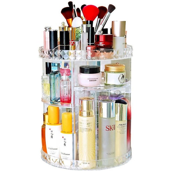 360 Degree Rotating Makeup Organizer 360 Degree Adjustable For Jewelry, Brushes, Carousel 1