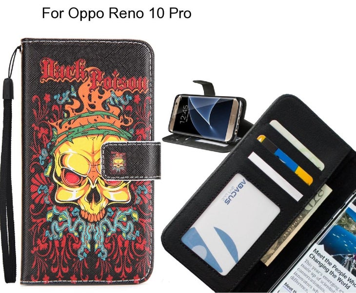 Oppo Reno 10 Pro case 3 card leather wallet case printed ID Carousel 1