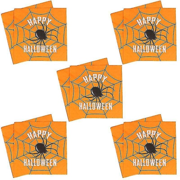 20pcs Halloween Napkins - Festive Halloween Napkins for Halloween Decorations. Carousel 1