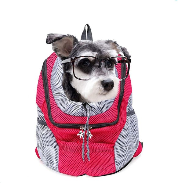 Pet Puppy Dog Cat Carrier Backpack Travel Tote Double Shoulder Bag Mesh Sling Ca Carousel 1