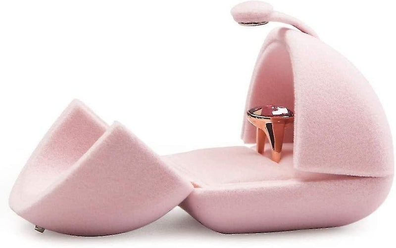 Pink Velvet Jewelry Box - Necklace Display and Storage Case - Elegant Gift Packa Carousel 1