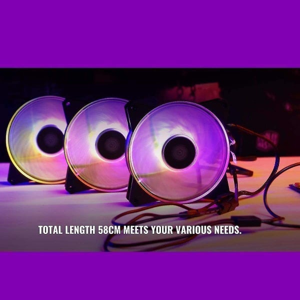 1 To 5 Argb Extension Cable, 1 To 5 Argb Splitter Cabie, Suitable For 3-pin Argb Carousel 5