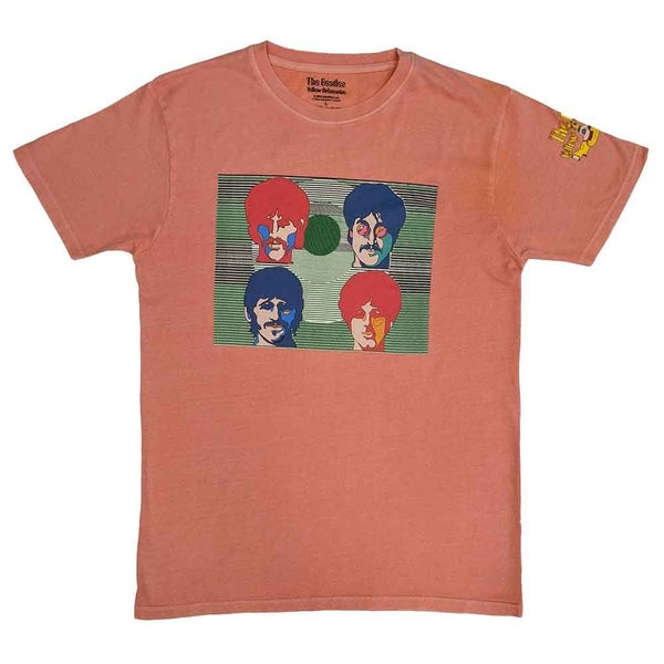 The Beatles T Shirt Yellow Submarine Magic Piano new Official Mens Pink Carousel 1