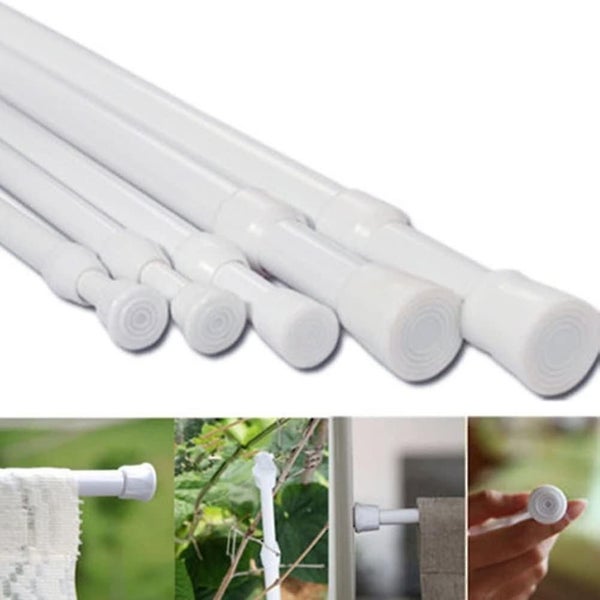 Expandable Curtain Rod - Tension Rod for Mesh Curtains - Telescopic Rod for Show Carousel 2