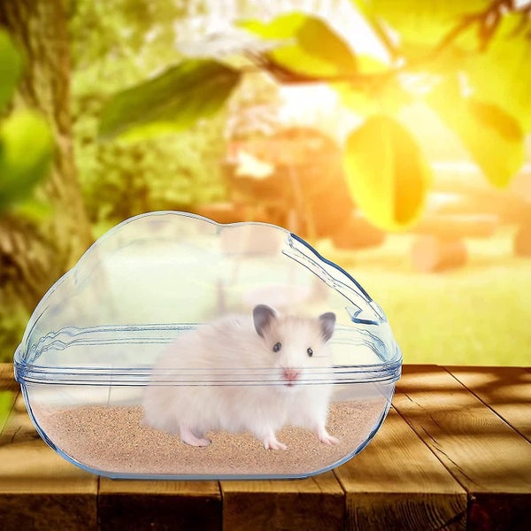1 Pcs Hamster Sand Bath Container With Shovel Hamster Bathroom Hamster Sand Bath Carousel 3