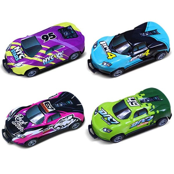 Toy 4Pcs Children Pull Back Car Toy Flip Toy Cars Car Model Toys Carousel 1
