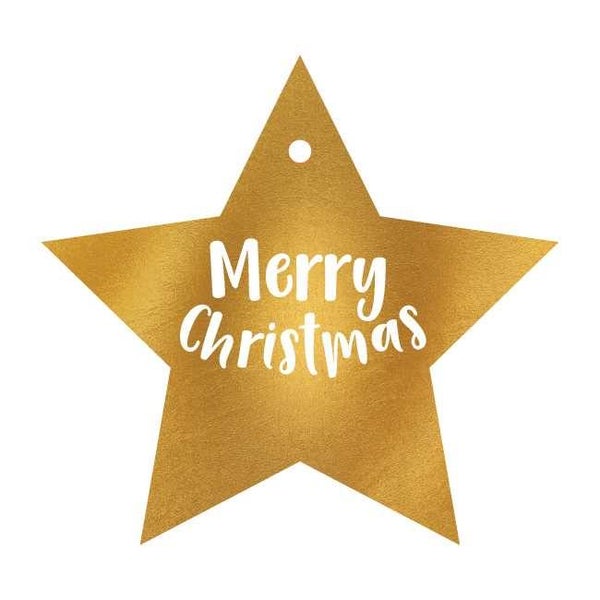 Candle Bark Merry Star Tag Set 8pce Carousel 1