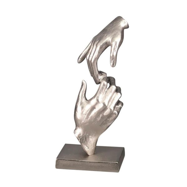 Rembrandt Alu Hands Sculpture - Silver (AM9050) Carousel 2