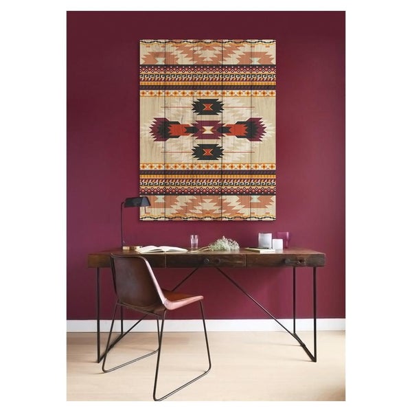 Rembrandt Wood Panel Art - Tribal Weave Iv (ZP1039) Carousel 1