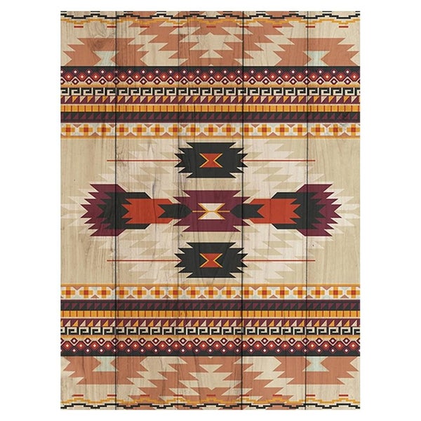 Rembrandt Wood Panel Art - Tribal Weave Iv (ZP1039) Carousel 2
