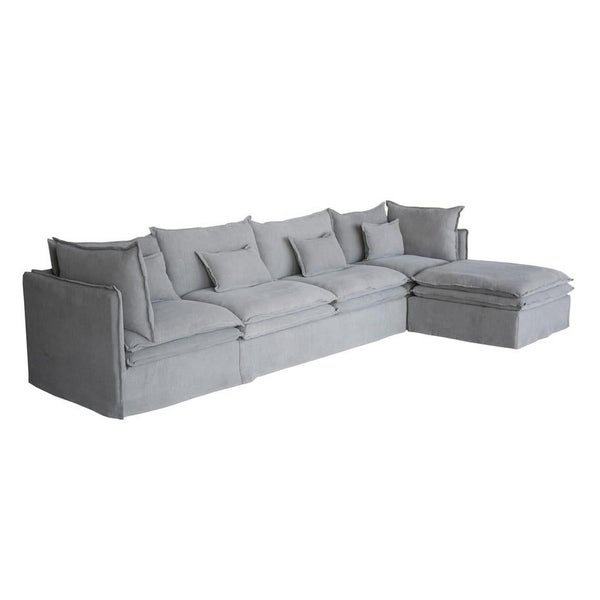 Rembrandt Malta Double Cushion Sectional Middle 2 Seater - Grey Carousel 2