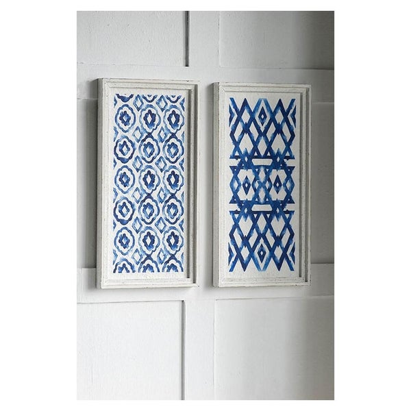 Rembrandt Wall Decor - White And Indigo (SE2088) Carousel 1