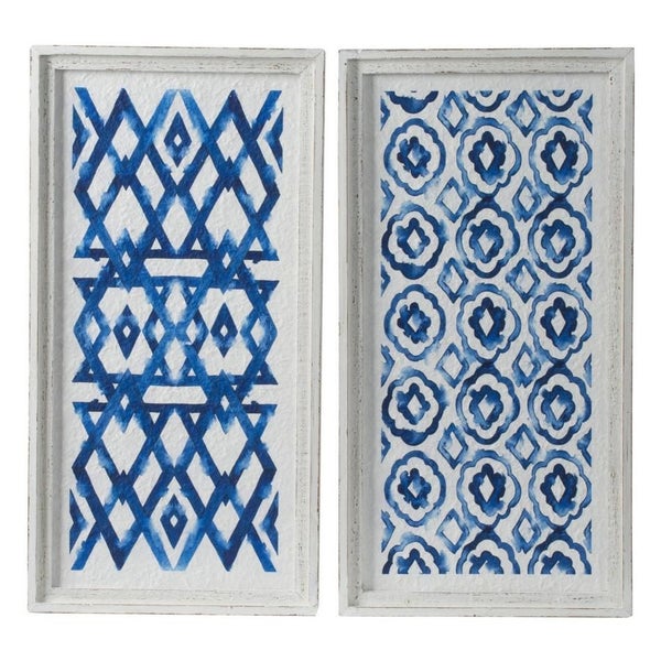 Rembrandt Wall Decor - White And Indigo (SE2088) Carousel 2