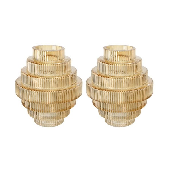 Rembrandt Glass Vase Set/2 - Amber (SE2766) Carousel 2