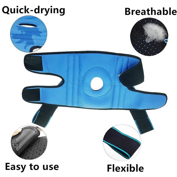 Adjustable Non Slip Open-patella Compression Wrap Knee Support With Patella Gel Carousel 5