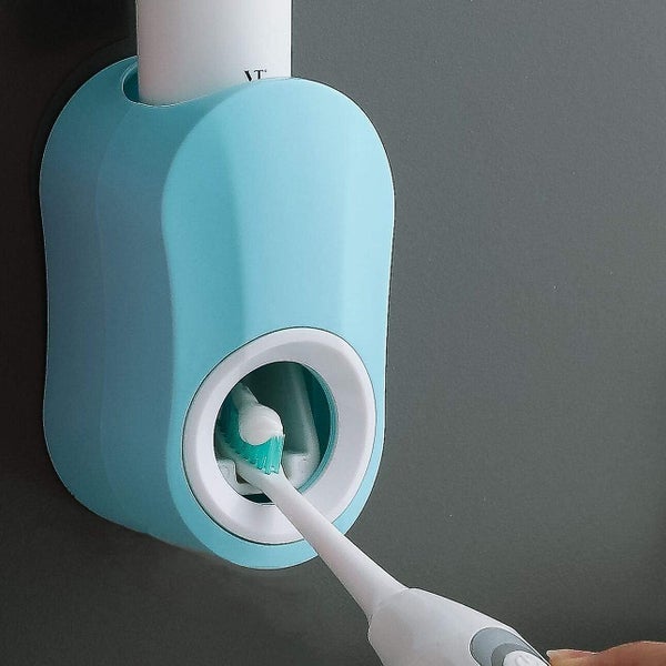 Toothpaste Squeezer, Toothpaste Dispenser Automatic Hands Free, Wall Mounted For Carousel 1