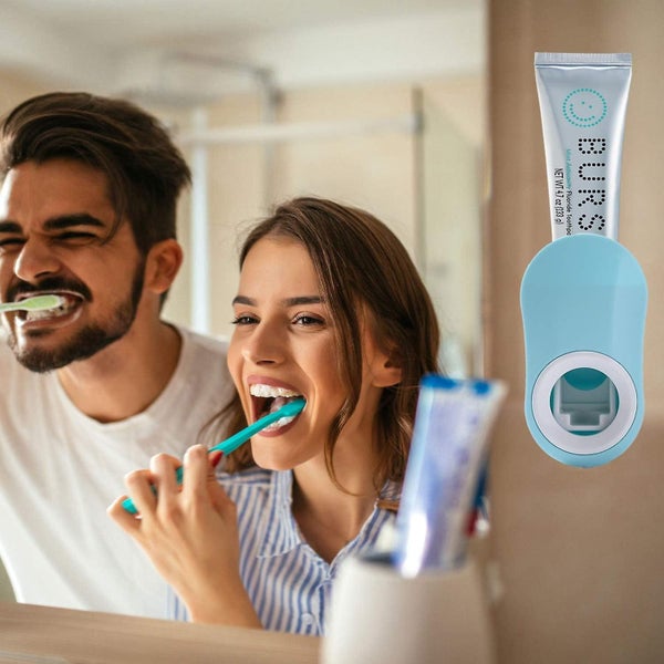Toothpaste Squeezer, Toothpaste Dispenser Automatic Hands Free, Wall Mounted For Carousel 5