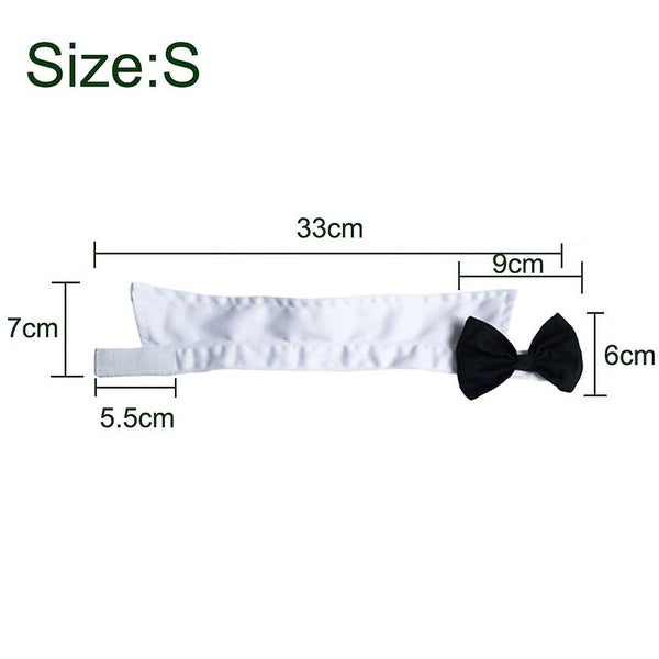 Pet Bow Tie Collar Adjustable Dog Cat Bow Tie Pet Formal Tuxedo For Small Dogs Carousel 2