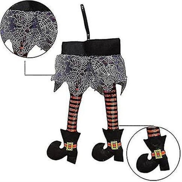 Witch's Legs Decoration - Funny Hanging Christmas Halloween Fancy Costume Decor Carousel 4