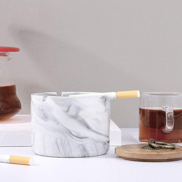 Ashtray - Ceramic Ashtray with Lids, Windproof, Cigarette Ashtray for Indoor or Carousel 5