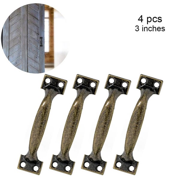 4pcs Barn Door Handles Gate Handles For Wooden Fences Vintage Cabinet Handle Pul Carousel 1