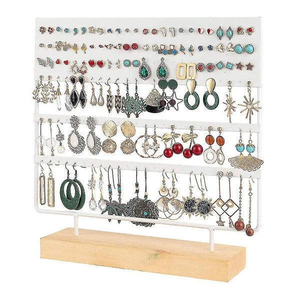 Earring Stand Display Rack 3-tier Ear Stud Holder Jewelry Organizer Ear Stud Ear Carousel 1