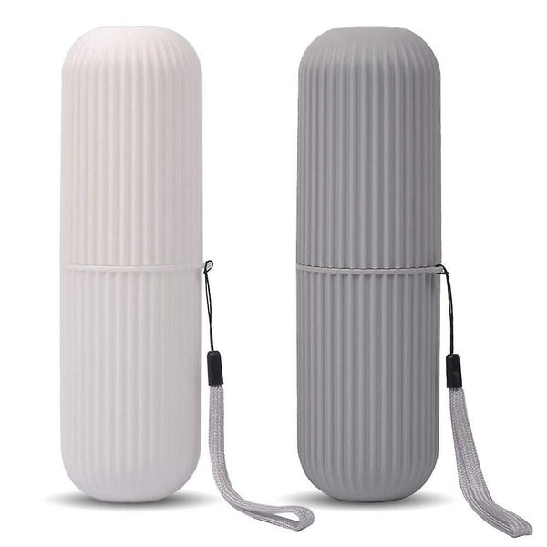 Travel Toothbrush Case And Carrier, 2 Pcs Portable Business Trips Wash Cup Holde Carousel 1