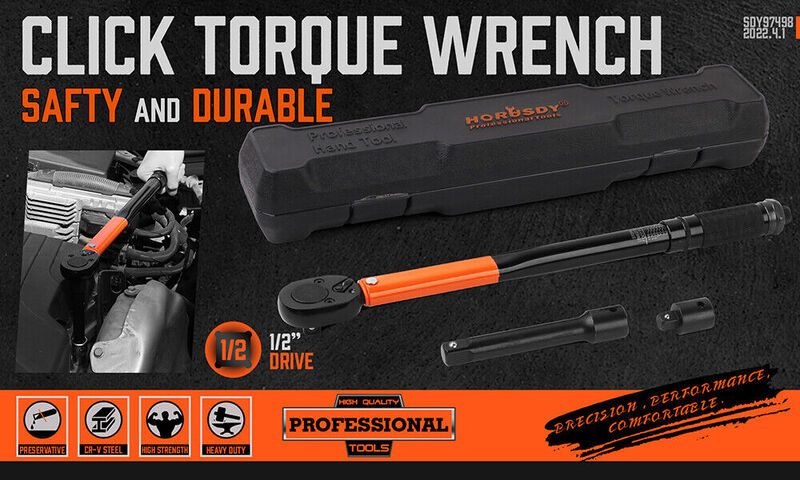 Click Torque Wrench HORUSDY 1/2" Drive 2037229 Carousel 11