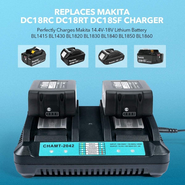 Battery Charger MAKITA BL1830 Battery Dual Charger Carousel 10