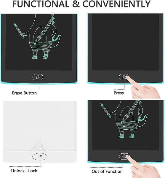 Lcd Writing Tablet, 12 Inch Colorful Writing Board, Electronic Doodle Pads Drawi62974818760578112