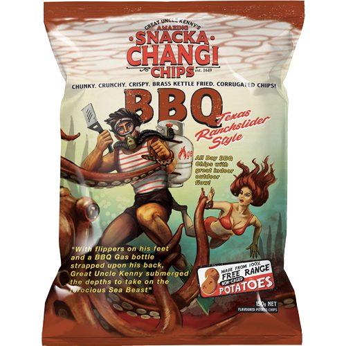 Snacka Changi Chips BBQ Kettle Fried Potato Chips 150g Carousel 1