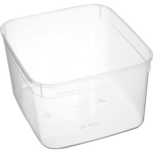 Bonson Square Plastic Container Clear 3.1L Carousel 1