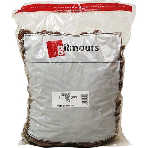 Gilmours Milk Chocolate Compound Buttons 5kg Carousel 1