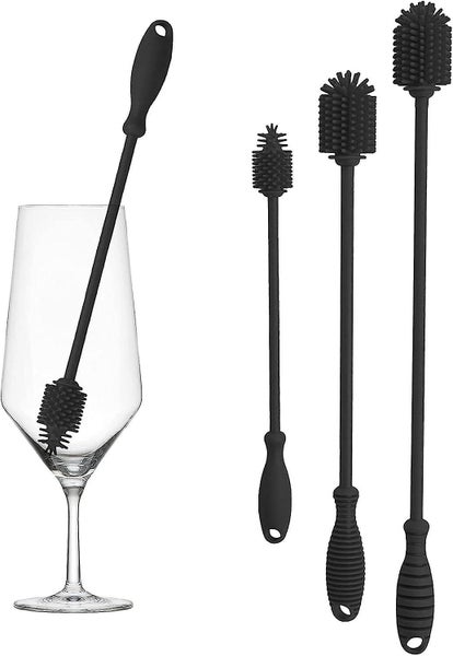 Silicone Bottle Brush, Bottle Cleaner Brushes Water Bottle Cleaning Brush With L Carousel 1