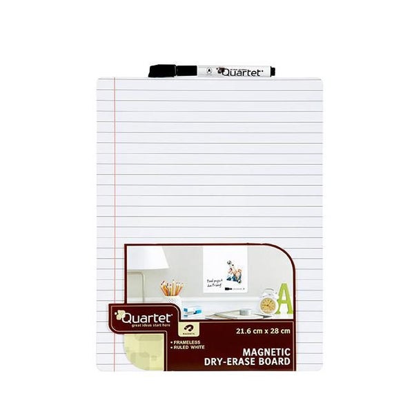 Quartet whiteboard tile white ruled 216x280mm Carousel 1