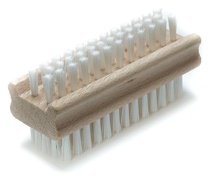 Non Slip Wooden Hand And Nail Brush - Two Sided Brush For Effective Hand And Nai Carousel 1