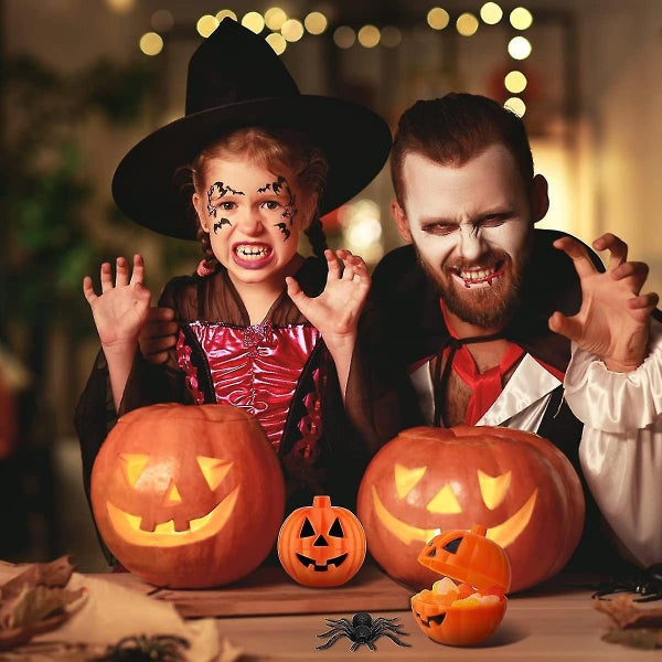 12pcs Mini Pumpkin Boxes, Mini Halloween Pumpkin Candy Box, Mini Pumpkin Hallowe Carousel 5