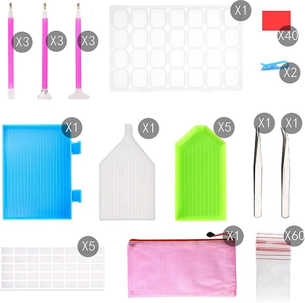 127pcs 5d Diy Diamond Painting Accessories Diamond Painting Tools Cross Stitch T Carousel 5