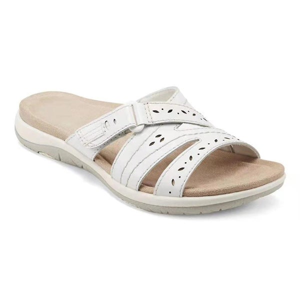 Woman Orthopedic Comfy Premium Round Toe Sandals Hollow Out Hook-and-loop Design Carousel 1